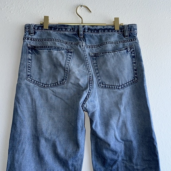 John Varvatos Distressed 34R Blue Men's Jeans - Picture 5 of 7